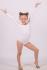 Купальник для танців та гімнастики з білий 11.30