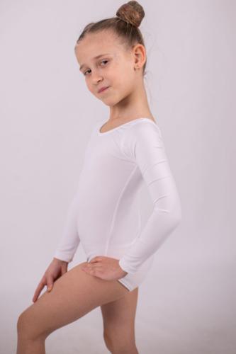 Купальник для танців та гімнастики з білий 11.30