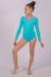 Купальник спортивний з довгим рукавом блакитний 11.64