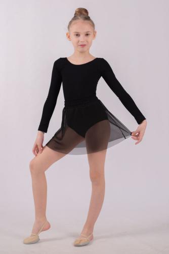 Спідниця хітон  для танців та хореографії  чорна 14.15