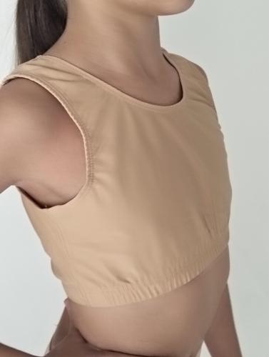 Топ спортивний для контемпу з біфлексу тілесний 18.28